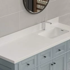 Top 10 😍 Dyconn Faucet True Solid Surface Single-Bowl Vanity Top (63" (Single Bowl)) 🤩 -Bathroom Sinks Shop 01813c5f013fe15a 9645 w800 h800 b0 p0