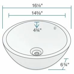 Promo ⌛ MR Direct Sinks And Faucets Porcelain Vessel Sink, White, Vessel Faucet, Brushed Nickel 👏 -Bathroom Sinks Shop 032121f70c4118e9 1277 w800 h800 b1 p0