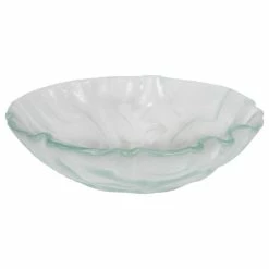 Outlet ๐ Eden Bath - Vessel Sinks Eden Bath 14" Clear Freeform Wave Glass Vessel Sink ๐