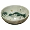 Buy 🔔 China Furniture And Arts Porcelain Lotus Koi Pond Motif Oriental Basin 👏 -Bathroom Sinks Shop 03c17ed507bdae09 9227 w800 h800 b1 p0