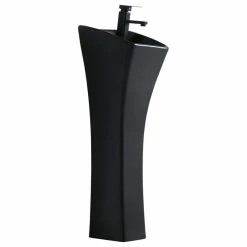 Hot Sale ๐ Fine Fixtures Vitreous China 12" Pedestal Bathroom Sink With Overflow, Black ๐ 10 Hot Sale ๐ Fine Fixtures Vitreous China 12" Pedestal Bathroom Sink With Overflow, Black ๐ -Bathroom Sinks Shop 04513cea0f04c31a 7509 w800 h800 b1 p0