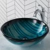 Best deal 👍 Kraus USA, Inc. Glass Vessel Sink, Bathroom Arlo Faucet, PU Drain, Mounting Ring, Chrome 🎉 -Bathroom Sinks Shop 04b1ed5a03518c87 9059 w800 h800 b0 p0