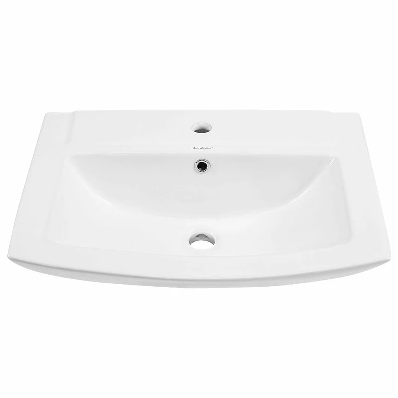 Discount ๐ Swiss Madison Sublime Pedestal Bathroom Sink Rectangular With Single Faucet Hole ๐ 4 Discount ๐ Swiss Madison Sublime Pedestal Bathroom Sink Rectangular With Single Faucet Hole ๐ - Image 2