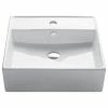 Budget 🎁 Kraus USA, Inc. Elavo Ceramic Square Vessel White Sink ⭐