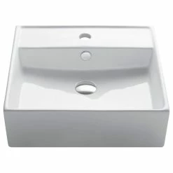 Budget 🎁 Kraus USA, Inc. Elavo Ceramic Square Vessel White Sink ⭐