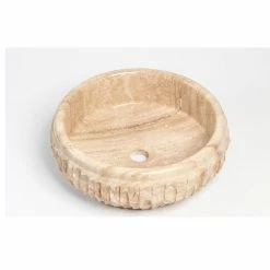 Promo 🔥 Laguna Marble Natural Stone Vessel Bathroom Sink, Chiseled Stone Sink, Travertine 💯 -Bathroom Sinks Shop 07a1d39201491601 7357 w800 h800 b1 p0