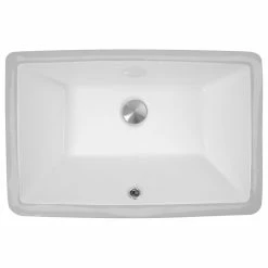 New 🤩 Nantucket Sinks 19"x11" Undermount Ceramic Sink, White ⭐ -Bathroom Sinks Shop 07e170e20af1f49f 0345 w800 h800 b1 p0