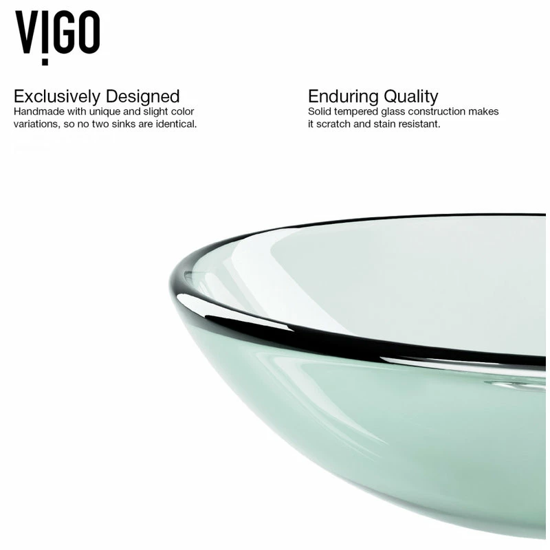 Budget ๐ฏ VIGO Crystalline Glass Vessel Bathroom Sink Set With Dior Vessel Faucet โญ 13 Budget ๐ฏ VIGO Crystalline Glass Vessel Bathroom Sink Set With Dior Vessel Faucet โญ - Image 11