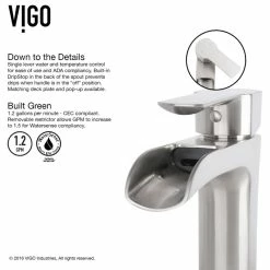 New 😍 VIGO Simply Silver Glass Vessel Bathroom Sink And Niko Faucet Set 🎉 -Bathroom Sinks Shop 08d1c1a90f5a1686 2908 w800 h800 b1 p0