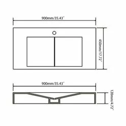 Cheap ✨ Homary Modern Wall-Mounted Rectangular Stone Resin V-Shaped Sink, Glossy White 🌟 -Bathroom Sinks Shop 0941393f0e763308 9987 w800 h800 b1 p0