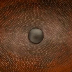 Outlet 🔥 Premier Copper Products Bath Tub Vessel 🔨 Hammered Copper Sink With Accessories 😀 -Bathroom Sinks Shop 09d104360077550b 2423 w800 h800 b0 p0