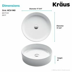 Deals ๐ Kraus USA, Inc. Elavo Ceramic Round Vessel White Sink โ 15 Deals ๐ Kraus USA, Inc. Elavo Ceramic Round Vessel White Sink โ -Bathroom Sinks Shop 0da114d30254a79b 6268 w800 h800 b1 p0