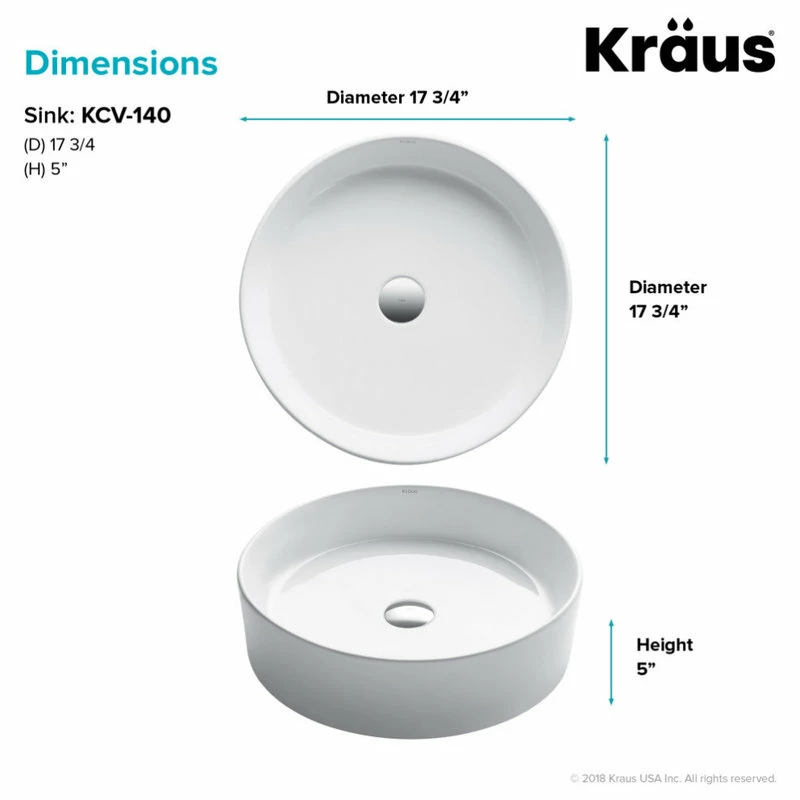 Deals ๐ Kraus USA, Inc. Elavo Ceramic Round Vessel White Sink โ 7 Deals ๐ Kraus USA, Inc. Elavo Ceramic Round Vessel White Sink โ - Image 5