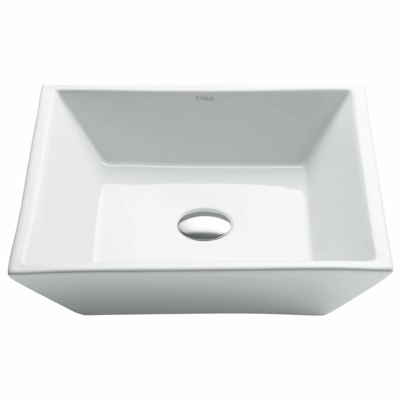 Outlet ๐ฅ Kraus USA, Inc. Elavo Ceramic Square Vessel White Sink ๐ 3 Outlet ๐ฅ Kraus USA, Inc. Elavo Ceramic Square Vessel White Sink ๐