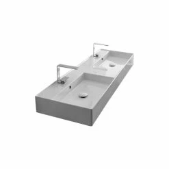 Best reviews of 😍 Scarabeo Ceramiche 56" Double Wall Mounted/Vessel Sink, 2-Hole 🔥 -Bathroom Sinks Shop 1201658b09c3db96 2753 w800 h800 b0 p0