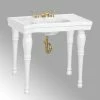 Flash Sale 😉 Renovators Supply Manufacturing White Console Sink Belle Epoque With Spindle Legs And Widespread Faucet Holes 🔥 -Bathroom Sinks Shop 1231ada20f3bfc3b 0261 w800 h800 b0 p0