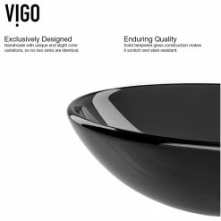 New 🔥 VIGO Glass Vessel Bathroom Sink, Sheer Black ✨ -Bathroom Sinks Shop 137133ff0e9ed8b2 9032 w800 h800 b1 p0