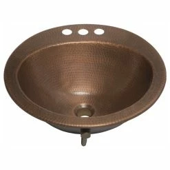 Discount ๐คฉ SINKOLOGY Bell 19" Drop-In Copper Bath Sink ๐