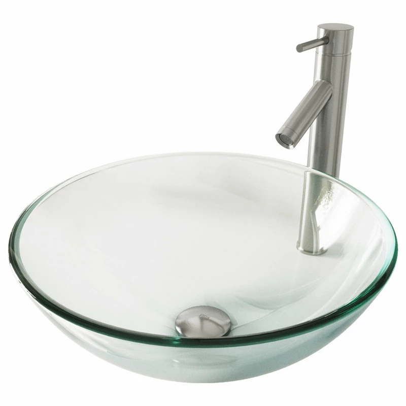 Budget ๐ฏ VIGO Crystalline Glass Vessel Bathroom Sink Set With Dior Vessel Faucet โญ 3 Budget ๐ฏ VIGO Crystalline Glass Vessel Bathroom Sink Set With Dior Vessel Faucet โญ