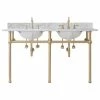Wholesale 🎁 Water Creation Embassy 60" Wide Double Wash Stand, P-Trap, Countertop With Basin, Faucet 😀 -Bathroom Sinks Shop 174118630e04a700 5147 w800 h800 b1 p0