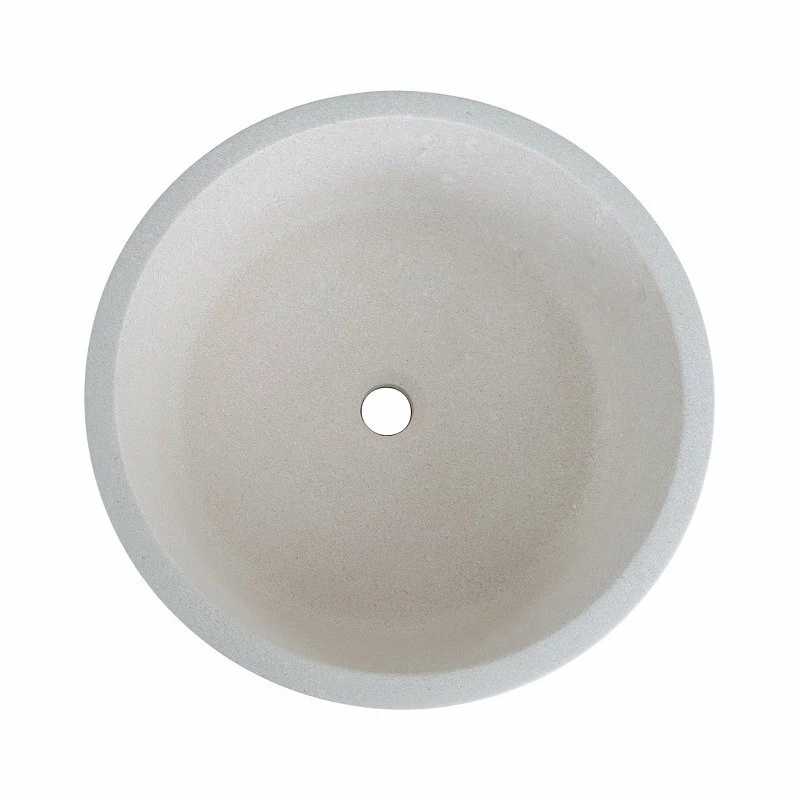 Wholesale ๐ TashMart Cylindrical Natural Stone Vessel Sink, Limestone ๐ 4 Wholesale ๐ TashMart Cylindrical Natural Stone Vessel Sink, Limestone ๐ - Image 2