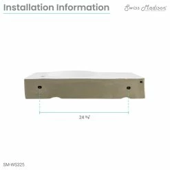 Promo 🤩 Swiss Madison Chateau 30" Right Side Faucet Wall-Mount Bathroom Sink, Right-Side Faucet 🔥 -Bathroom Sinks Shop 1ba13e880179792c 5245 w800 h800 b1 p0