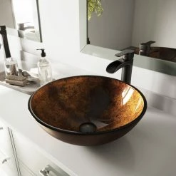 Best deal ๐ VIGO Glass Vessel Bathroom Sink, Russet Glass ๐ 12 Best deal ๐ VIGO Glass Vessel Bathroom Sink, Russet Glass ๐ -Bathroom Sinks Shop 1c618e1b0e9ed8ac 9150 w800 h800 b0 p0