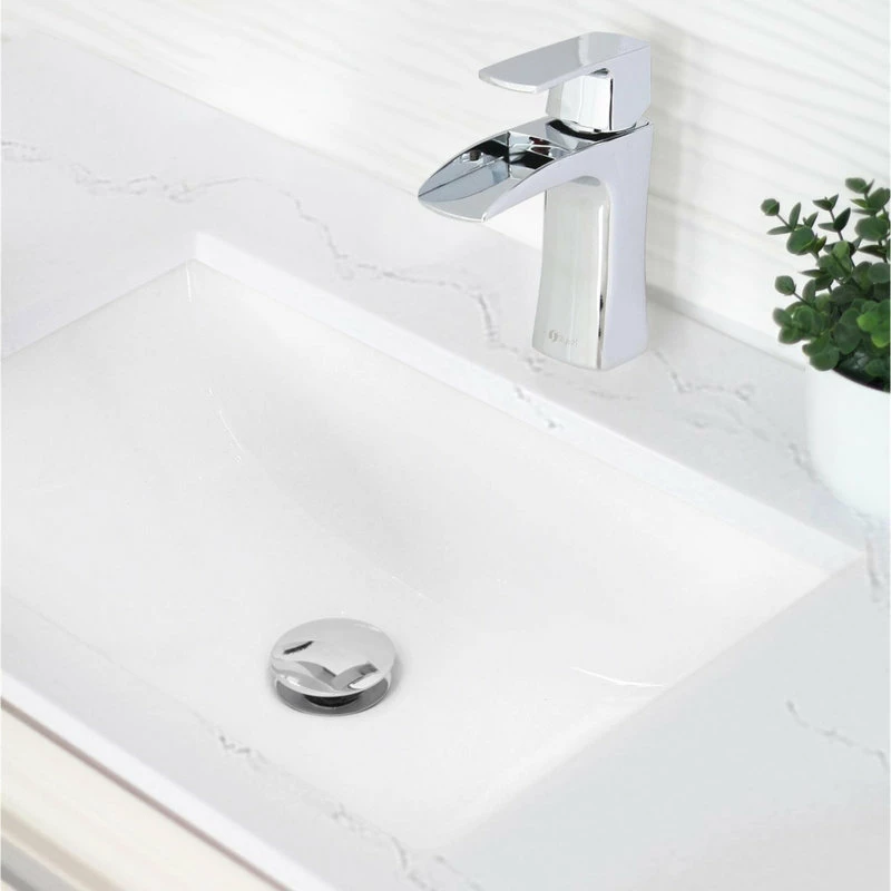 Best Sale ✨ STYLISH 20" Porcelain Rectangular Undermount Bathroom Sink With Overflow ⌛ 5 Best Sale ✨ STYLISH 20" Porcelain Rectangular Undermount Bathroom Sink With Overflow ⌛ - Image 3