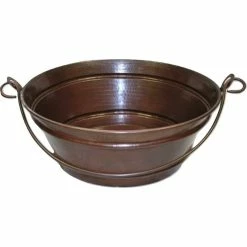 Hot Sale โค๏ธ SimplyCopper Aged Copper Vessel BUCKET Bathroom Sink โ๏ธ