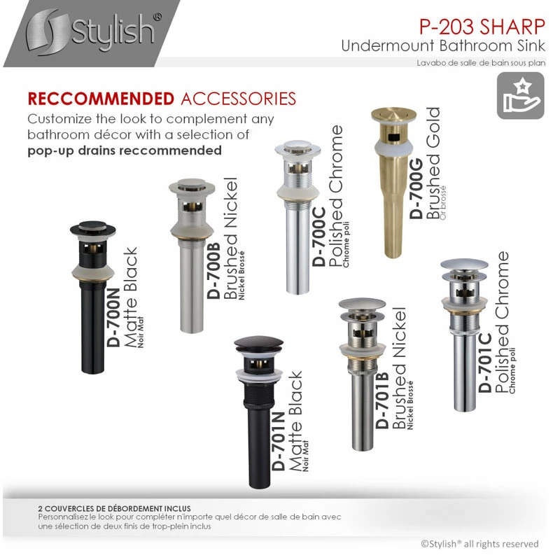 Buy π STYLISH 21" Rectangular Undermount Ceramic Bathroom Sink, 2 Overflow Finishes βοΈ 11 Buy π STYLISH 21" Rectangular Undermount Ceramic Bathroom Sink, 2 Overflow Finishes βοΈ - Image 9