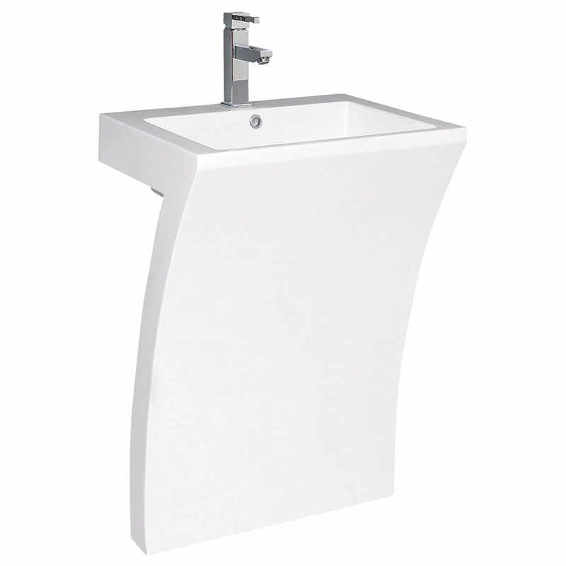 Deals ✨ Fresca Quadro Pedestal Sink, White ❤️ 6 Deals ✨ Fresca Quadro Pedestal Sink, White ❤️ - Image 4