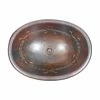Discount 🎉 SimplyCopper 19" Oval Copper Bath Sink BARBED WIRE Design Lift & Turn Drain Included 🎉 -Bathroom Sinks Shop 23813a8e01f992cf 6350 w800 h800 b1 p0