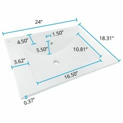 Cheapest 😉 Renovators Supply Manufacturing Bathroom Drop-In Sink White Rectangle With Single Faucet Hole And Overflow 😉 -Bathroom Sinks Shop 27b187070f3bfc55 0204 w800 h800 b1 p0