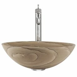 Coupon 🧨 MR Direct Sinks And Faucets 852 Wood Sandstone Vessel Sink 👏 -Bathroom Sinks Shop 298190e7019640ab 4758 w800 h800 b1 p0
