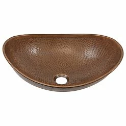 Best Sale โ Sinkology Confucius 19"Copper Vessel Sink, Antique Copper ๐