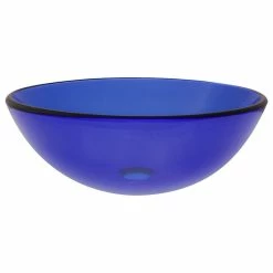 Promo 🎁 Novatto Blu Glass Vessel Sink 😀