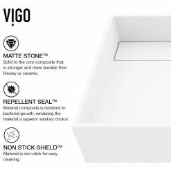 Coupon 🤩 VIGO Montauk Grand Rectangular Matte StoneTM Vessel Bathroom Sink 🎉 -Bathroom Sinks Shop 2d214139017fe721 3397 w800 h800 b1 p0