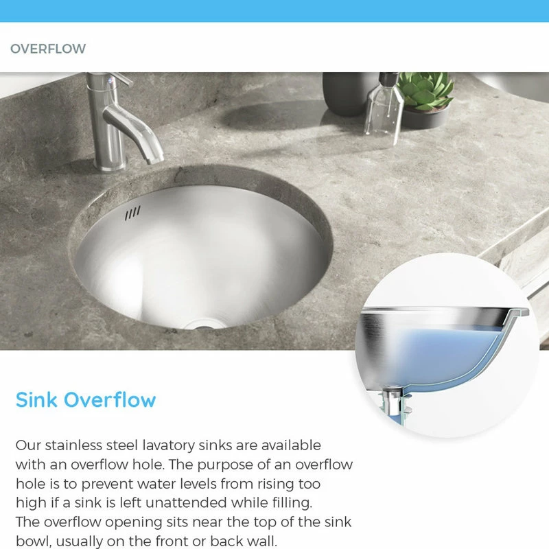 Discount ✨ MR Direct Sinks And Faucets 420 Stainless Steel Bathroom Sink, Brushed Nickel Pop-Up Drain, Ensemble 🤩 7 Discount ✨ MR Direct Sinks And Faucets 420 Stainless Steel Bathroom Sink, Brushed Nickel Pop-Up Drain, Ensemble 🤩 - Image 5