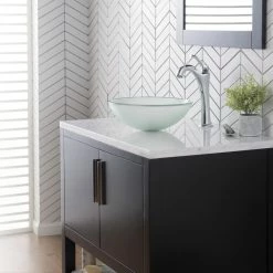 Top 10 🧨 Kraus USA, Inc. Frosted 14" Glass Vessel Bathroom Sink 🎉 -Bathroom Sinks Shop 2f815b7900e5e722 3126 w800 h800 b0 p0