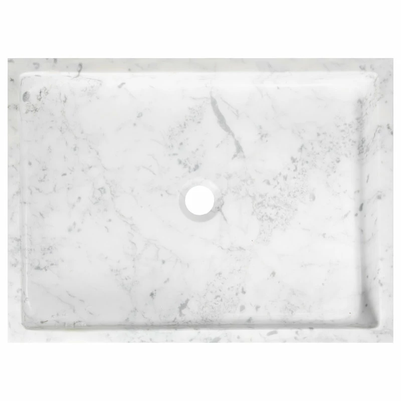 Cheap ๐ Eden Bath - Vessel Sinks Modern Natural Stone Rectangular Bathroom Vessel Sink, 22"x16", White Carrara Ma โจ 10 Cheap ๐ Eden Bath - Vessel Sinks Modern Natural Stone Rectangular Bathroom Vessel Sink, 22"x16", White Carrara Ma โจ - Image 8