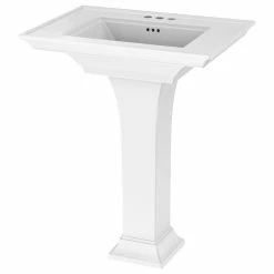 Deals 🥰 American Standard Brands Town Square S Pedestal Sink, 4" Centers, White 💯 -Bathroom Sinks Shop 3431f4920d9f9735 8135 w800 h800 b1 p0