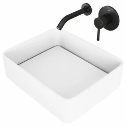 Cheapest 😀 VIGO Jasmine Handmade Matte Stone Vessel Sink Set With Wall Mount Faucet 🔔