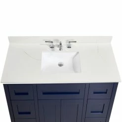 Best Sale 👏 Altair Belluno 31" Engineered Stone Vanity Top In Milano White With White Sink, Milano 😀 -Bathroom Sinks Shop 34b1d8f10fcad098 1681 w800 h800 b0 p0