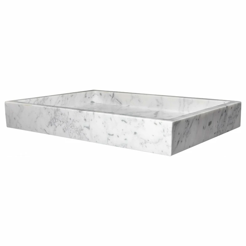 Cheap ๐ Eden Bath - Vessel Sinks Modern Natural Stone Rectangular Bathroom Vessel Sink, 22"x16", White Carrara Ma โจ 8 Cheap ๐ Eden Bath - Vessel Sinks Modern Natural Stone Rectangular Bathroom Vessel Sink, 22"x16", White Carrara Ma โจ - Image 6