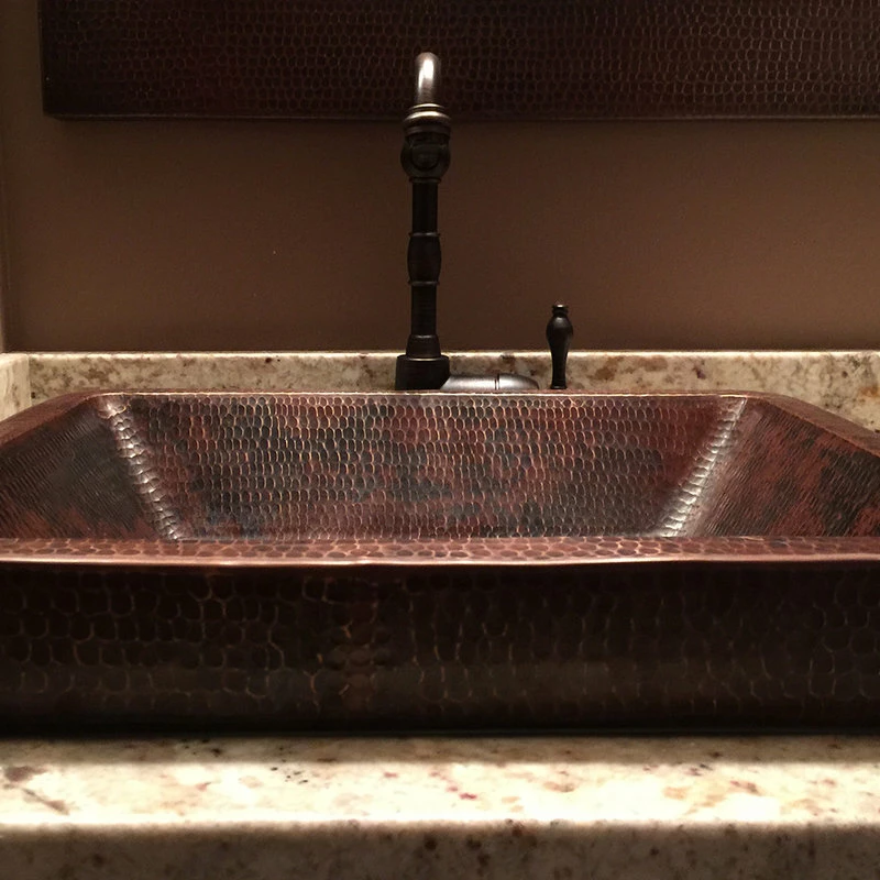 Hot Sale ๐ Premier Copper Products 19" Rectangle ๐ Skirted Vessel ๐จ Hammered Copper Sink, Oil Rubbed Bronze ๐ 13 Hot Sale ๐ Premier Copper Products 19" Rectangle ๐ Skirted Vessel ๐จ Hammered Copper Sink, Oil Rubbed Bronze ๐ - Image 11