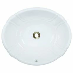 Cheapest โ๏ธ MR Direct Sinks And Faucets O1815 Overmount Porcelain Sink, White, No Additional Accessories ๐