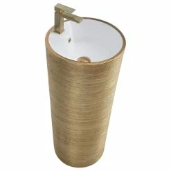 Hot Sale 👍 Fine Fixtures Vannes Pedestal 16"x16", Brushed Gold ⭐ -Bathroom Sinks Shop 3a110fd00e5eb2d4 3824 w800 h800 b1 p0