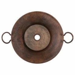 Outlet 👍 Premier Copper Products Round Miners Pan Vessel 🔨 Hammered Copper Sink, Oil Rubbed Bronze ⌛ -Bathroom Sinks Shop 3b01dedc0077562f 5749 w800 h800 b1 p0