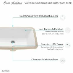 Wholesale 🔔 Swiss Madison Voltaire 21 Rectangular Under-Mount Bathroom Sink 🛒 -Bathroom Sinks Shop 3c21fb66001c655d 7025 w800 h800 b1 p0