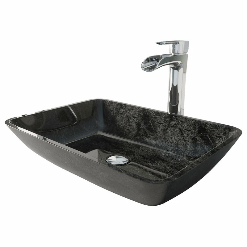 Hot Sale ๐ฏ VIGO Rectangular Gray Onyx Glass Vessel Bathroom Sink Set With Niko Vessel Faucet ๐ฅฐ 8 Hot Sale ๐ฏ VIGO Rectangular Gray Onyx Glass Vessel Bathroom Sink Set With Niko Vessel Faucet ๐ฅฐ - Image 6